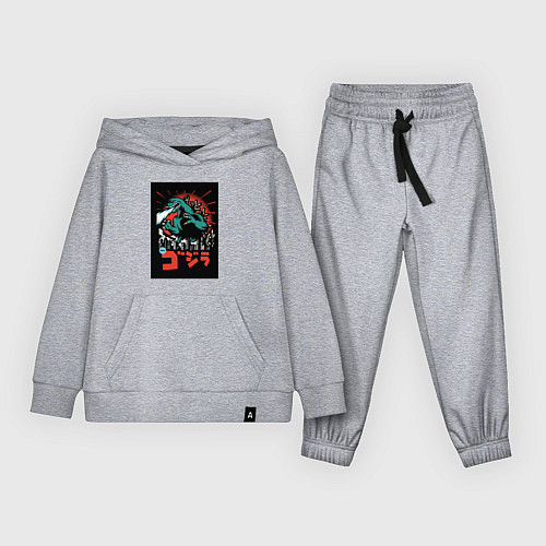 Детский костюм Годзилла поп-арт / Меланж – фото 1