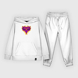 Костюм хлопковый детский Violet owl, цвет: белый