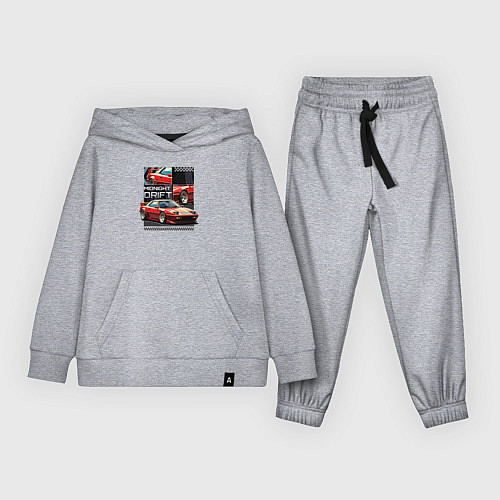 Детский костюм Спортивная машина по кусочкам и целиком / Меланж – фото 1