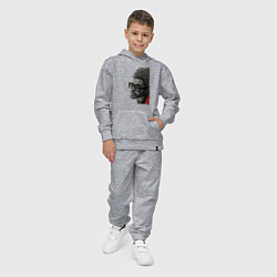 Костюм хлопковый детский Blinding lights the weeknd, цвет: меланж — фото 2