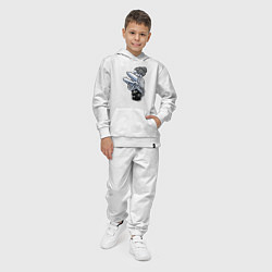 Костюм хлопковый детский Космическая красотка, цвет: белый — фото 2