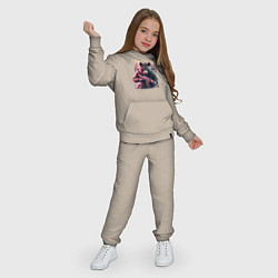 Костюм хлопковый детский Крутой медведь - спецназ, цвет: миндальный — фото 2