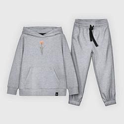 Костюм хлопковый детский Тюльпан линиями, цвет: меланж