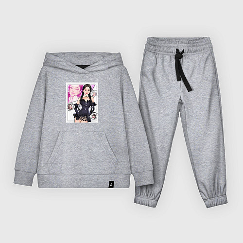 Детский костюм Blackpink - Jennie / Меланж – фото 1