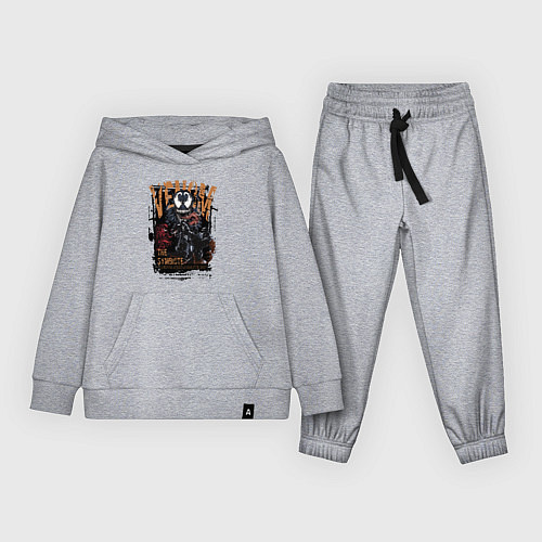 Детский костюм Веном черный симбиот / Меланж – фото 1