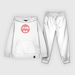 Костюм хлопковый детский Chicago Bulls basketball, цвет: белый