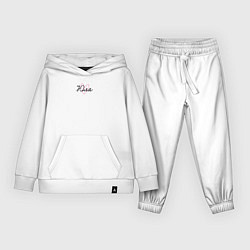 Костюм хлопковый детский Юля в сердечке, цвет: белый