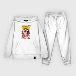 Костюм хлопковый детский Taz mania - тасманский дьявол, цвет: белый