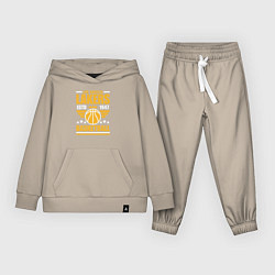 Костюм хлопковый детский Lakers basket, цвет: миндальный