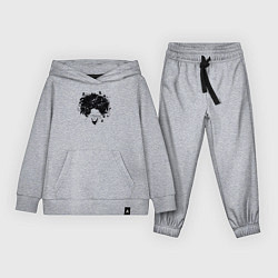 Костюм хлопковый детский Spring girl, цвет: меланж