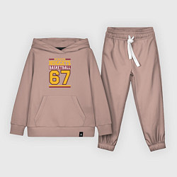Костюм хлопковый детский Nuggets 67, цвет: пыльно-розовый