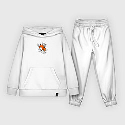 Костюм хлопковый детский Лисичка Вжух волшебница, цвет: белый