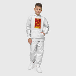 Костюм хлопковый детский USSR style, цвет: белый — фото 2