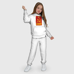 Костюм хлопковый детский USSR style, цвет: белый — фото 2