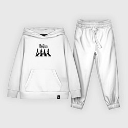 Костюм хлопковый детский Beatles обложка, цвет: белый