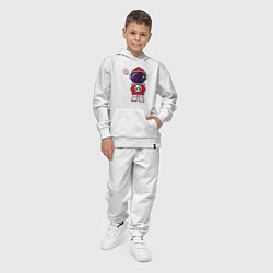 Костюм хлопковый детский Spaceman, цвет: белый — фото 2