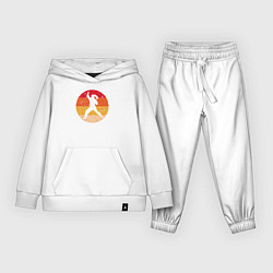 Костюм хлопковый детский Judo girl, цвет: белый