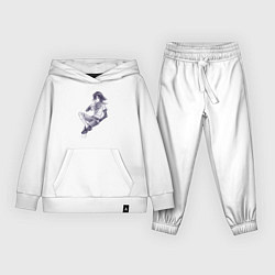 Костюм хлопковый детский Данганронпа V3 - Кокичи Ома, цвет: белый