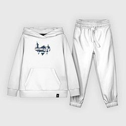 Костюм хлопковый детский New York style, цвет: белый