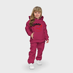 Детский костюм оверсайз Onyx, цвет: маджента — фото 2