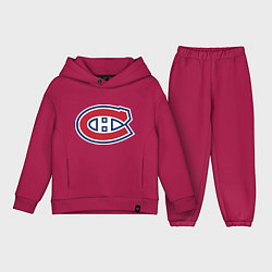 Детский костюм оверсайз Montreal Canadiens, цвет: маджента