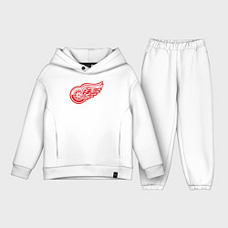 Детский костюм оверсайз Detroit Red Wings, цвет: белый