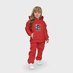 Детский костюм оверсайз Chuck Poster, цвет: красный — фото 2