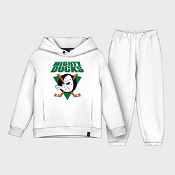 Детский костюм оверсайз Anaheim Mighty Ducks, цвет: белый