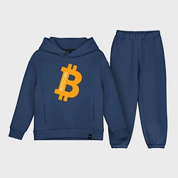 Детский костюм оверсайз Bitcoin Boss, цвет: тёмно-синий