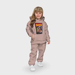 Детский костюм оверсайз Pulp Fiction Cover, цвет: пыльно-розовый — фото 2