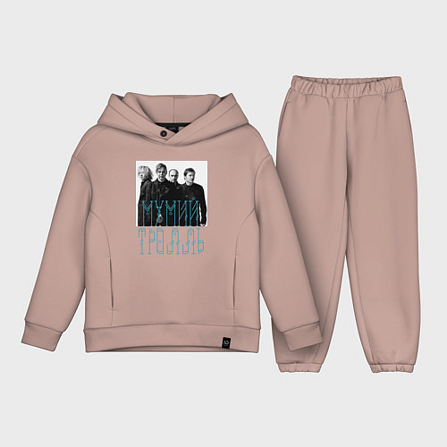 Детский костюм оверсайз Мумий Тролль / Пыльно-розовый – фото 1