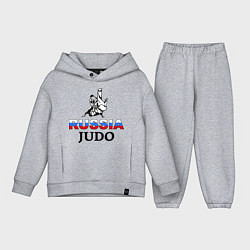 Детский костюм оверсайз Russia judo, цвет: меланж
