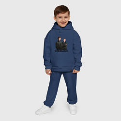 Детский костюм оверсайз Sherlock, цвет: тёмно-синий — фото 2