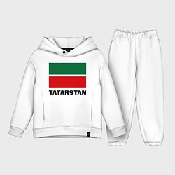 Детский костюм оверсайз Флаг Татарстана, цвет: белый