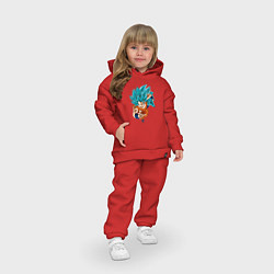 Детский костюм оверсайз Взгляд Гоку, цвет: красный — фото 2