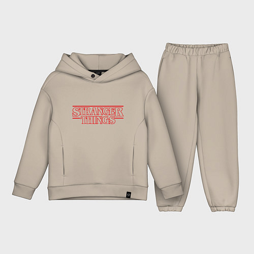 Детский костюм оверсайз Stranger Things / Миндальный – фото 1