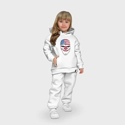 Детский костюм оверсайз American Mask, цвет: белый — фото 2