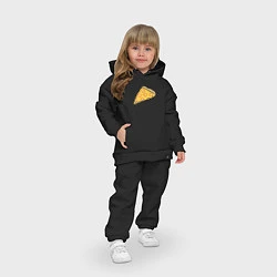 Детский костюм оверсайз Bitcoin Pizza, цвет: черный — фото 2