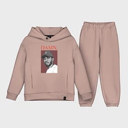 Детский костюм оверсайз Kendrick Lamar: DAMN, цвет: пыльно-розовый