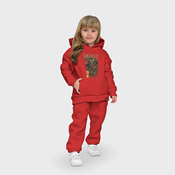 Детский костюм оверсайз Steampunk: High end, цвет: красный — фото 2