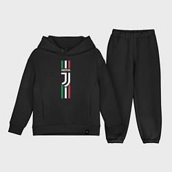 Детский костюм оверсайз FC Juventus: Italy, цвет: черный