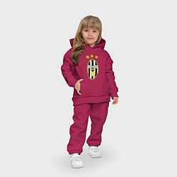Детский костюм оверсайз Ювентус, цвет: маджента — фото 2
