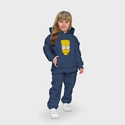 Детский костюм оверсайз Довольный Барт, цвет: тёмно-синий — фото 2