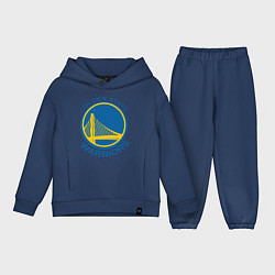 Детский костюм оверсайз Golden state Warriors, цвет: тёмно-синий