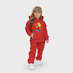 Детский костюм оверсайз Барт: бой без правил, цвет: красный — фото 2