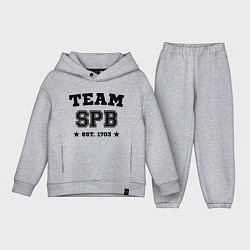 Детский костюм оверсайз Team SPB est. 1703, цвет: меланж