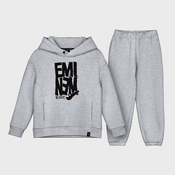 Детский костюм оверсайз Eminem recovery, цвет: меланж
