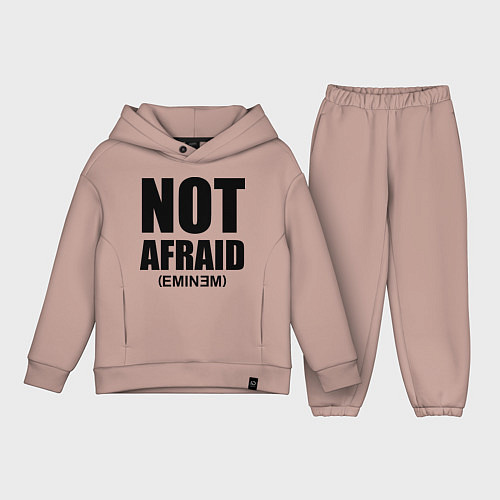 Детский костюм оверсайз Not Afraid / Пыльно-розовый – фото 1