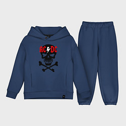 Детский костюм оверсайз AC/DC Skull, цвет: тёмно-синий