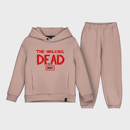Детский костюм оверсайз The walking Dead AMC / Пыльно-розовый – фото 1